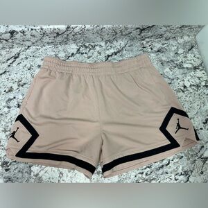 Tan Jordan 4” diamond shorts